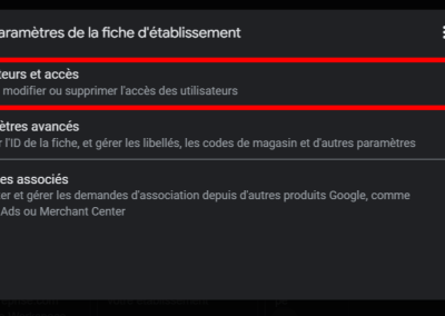 Ajouter des administrateurs pour votre fiche d'établissement Google (1)