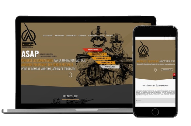 ASAP france - Site internet professionnel - agence communication lorient vannes