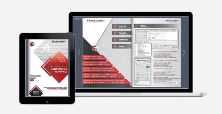 réalisation de brochures digitales - agence de communication : Tlogic