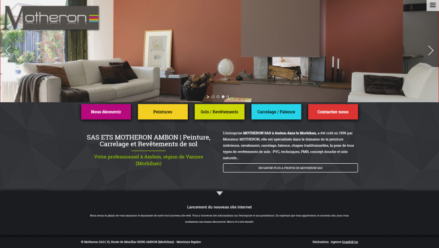 Site internet Motheron SAS