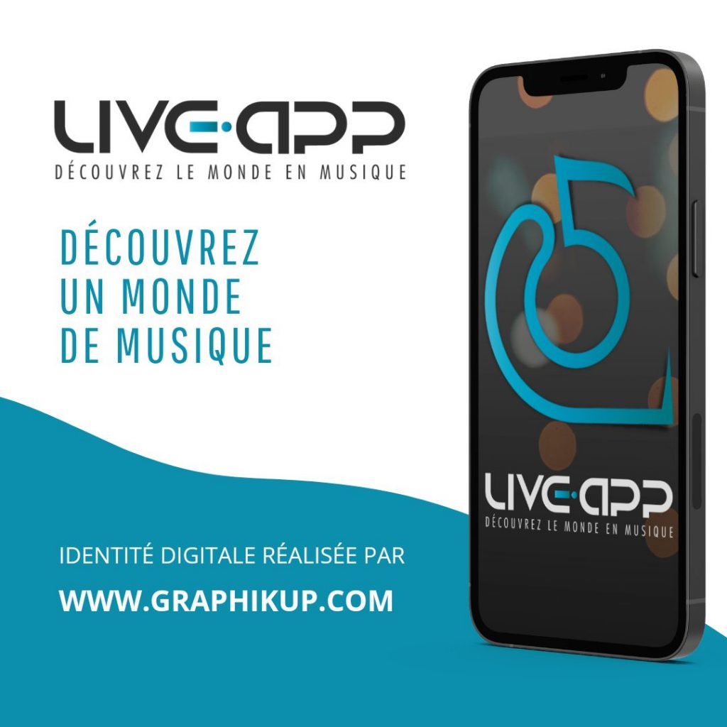 Live! App | Création logo professionnel - Startup App mobile